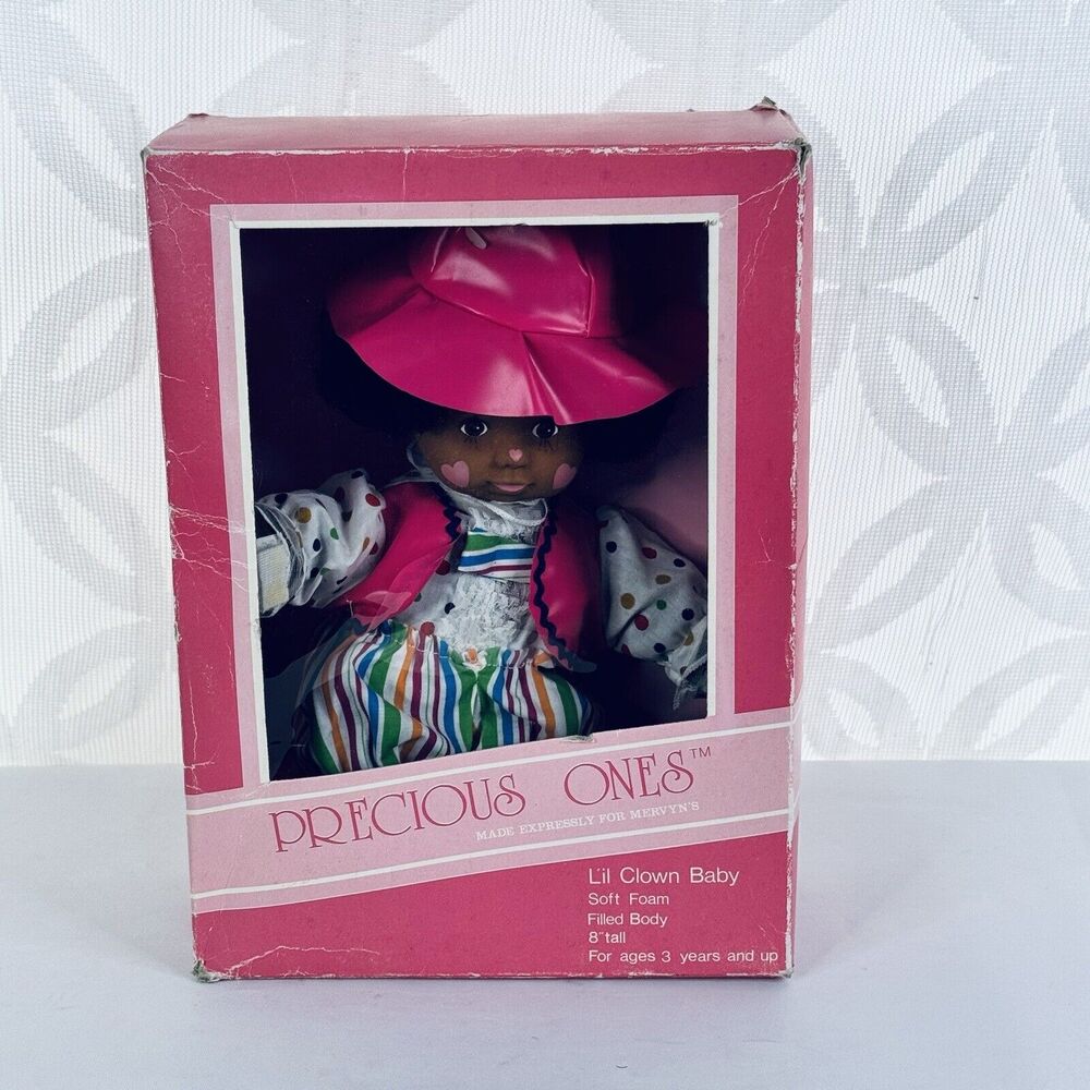 5 for $25| Mervyns Precious Ones‎ AA Lil Clown Baby Doll 8 Inch Soft Body Filled